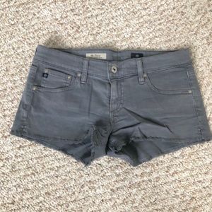 AG Grey Cut Off Shorts Size 27